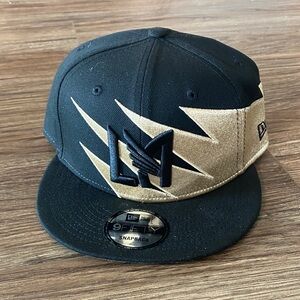 Men's LAFC New Era Black/Tan Jagged 9FIFTY Snapback Hat
